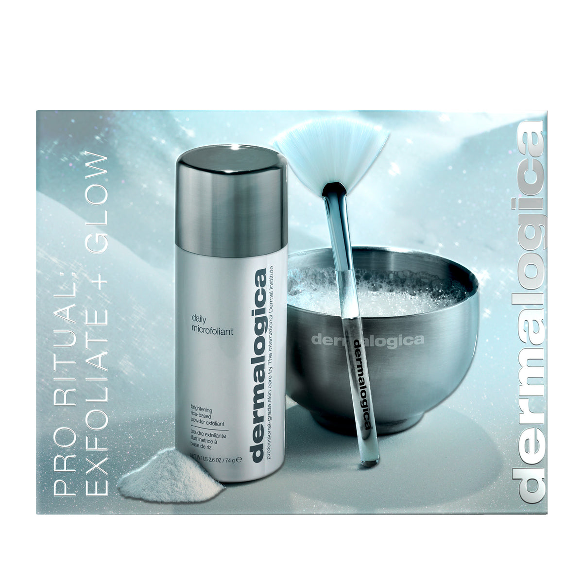pro ritual: exfoliate + glow (1 full size + 2 skincare tools)